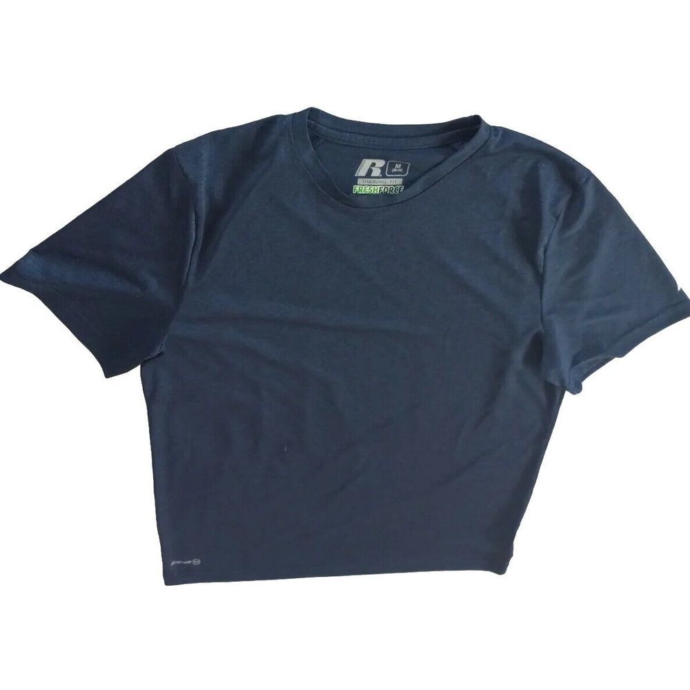 Russell Men Medium Training Fit Active T-Shirt (38-40) Batik Blue Fresh Force‎